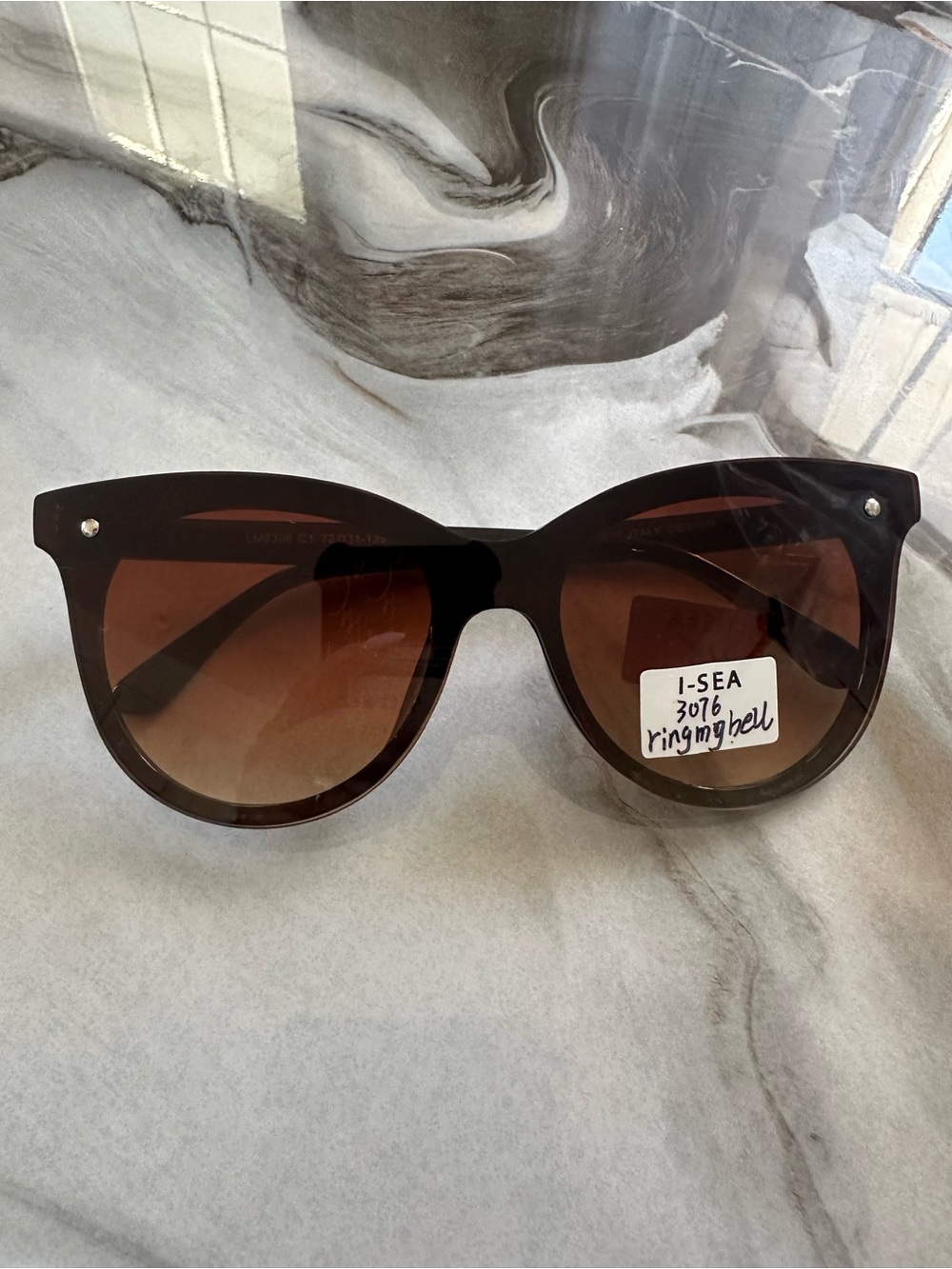 Brown Gradient Cat-Eye Sunglasses - Unbranded